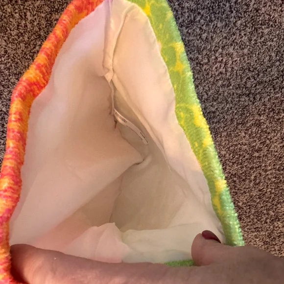 Urban Outfitters Women's Chain Strap Clutch/Shoulder/Crossbody Orange Green Bag - Picture 4 of 8